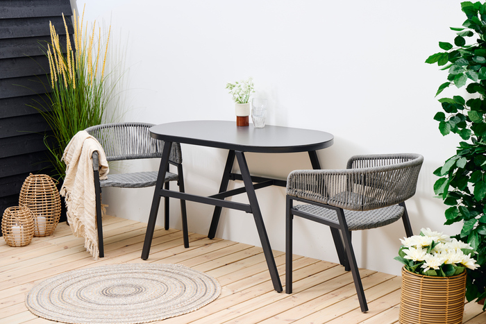 Balkongsett Chicago svart - Sunlife®
